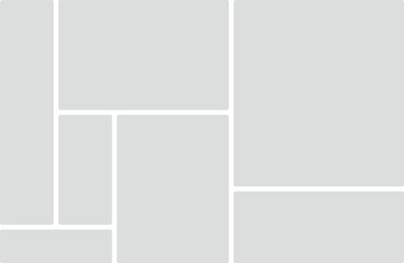 Geometric Grid Layout With Rounded Corners And Light Gray Panels pattern abstract