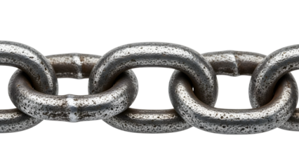 Rusty metal chain links isolated on a transparent background rusty chain silver chain