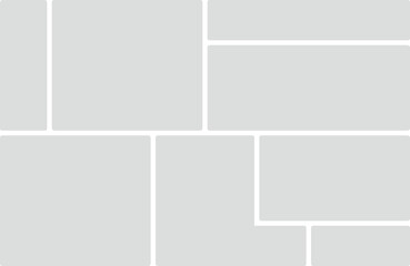 Light Gray Geometric Grid with Rounded Corners and Blank Panels Keywords: grid, layout, template, design, background, geometric, pattern, abstract