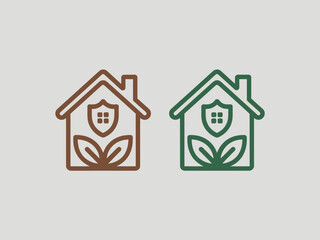 Eco-Friendly Home Security Logo Concepts