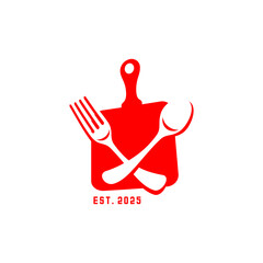 crossed spoon and fork, cafe and restaurant design