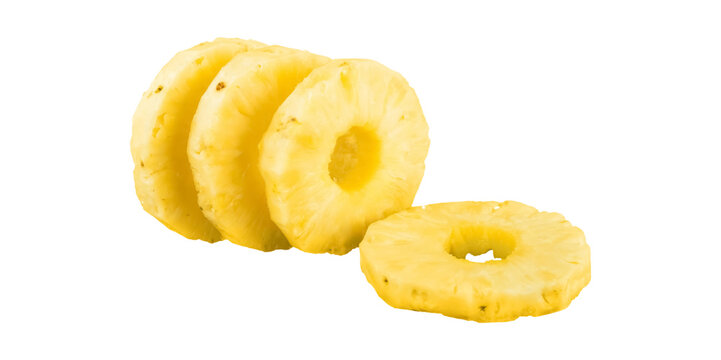 pine apple pealed and cut into thin round slices