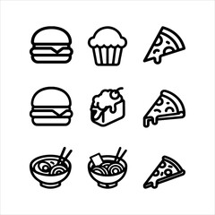 A Delicious Nutritious Food Icon Symbol, Showcasing Cooking and Healthy Eating in a Flat Design Minimalist Vector for Restaurant Recipe Success Menu Organic Diet Gourmet.