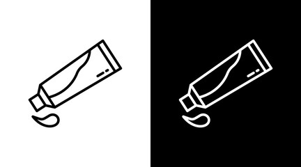 Toothpaste With Icon Set Design