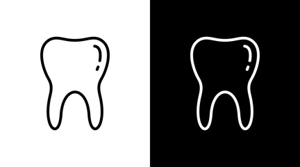 Molar Tooth With Icon Set Design
