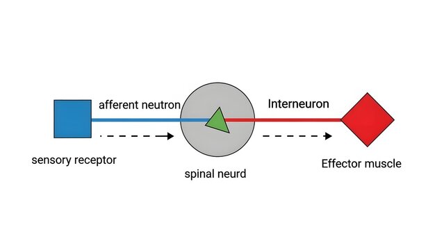 Human Reflex Arc System Vector