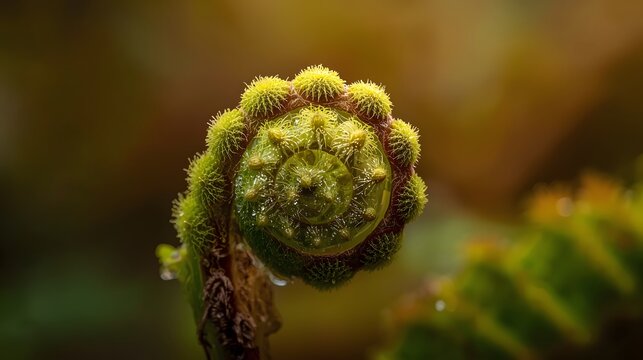 close up of fern