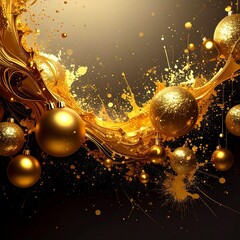 beautiful border frame of beautiful colorful Christmas baubles 