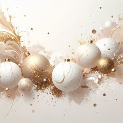 beautiful border frame of beautiful colorful Christmas baubles 