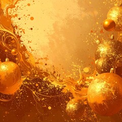 beautiful border frame of beautiful colorful Christmas baubles 