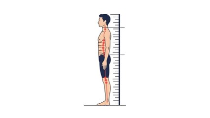 Correct Body Alignment Posture Medical Vector