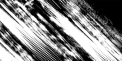 Grunge Brush strokes Background. Black Brush strokes isolated on white background. Grunge texture Background. Abstract Black and white grunge texture.