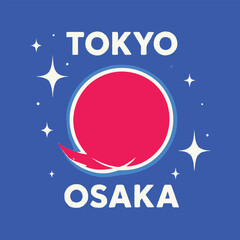 Tokyo Osaka Japan Retro Synthwave