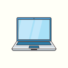 Laptop with medical cross symbol vector illustration for e-health concept