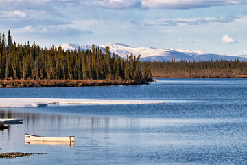 Canoe in Clearwater Creek
