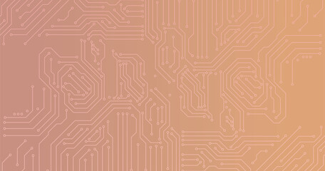 Vector circuit board and security log communication concept for technology background. 