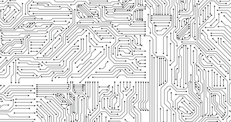 Printed circuit board. Abstract futuristic circuit board. Hi tech digital circuit board. Futuristic technology design elements. Vector illustration eps 10
