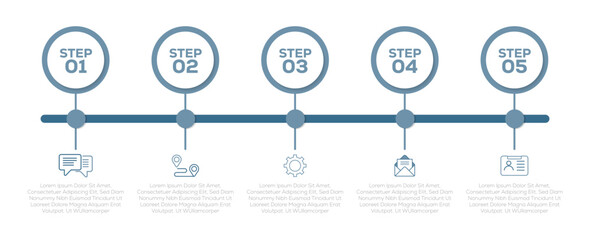 Business infographics. Circular with 6 steps, options. modern diagram process technology digital marketing data presentation chart Vector
