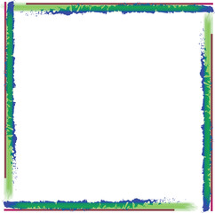 Vintage floral decorative frame for photo or congratulation card design