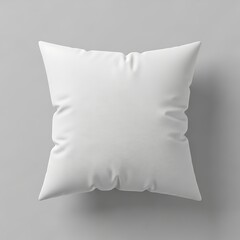 Minimalist White Pillow on Neutral Background Decor