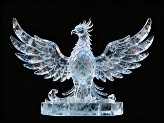 Ice Phoenix Sculpture