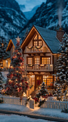 AI generator image of  pumpkin farm decorated for the autumn season Large star-shaped decorative lights illuminated the area. thanksgiving day