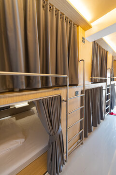 capsule hotel interior