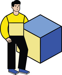 Minimal vector block geometry with strong contrast