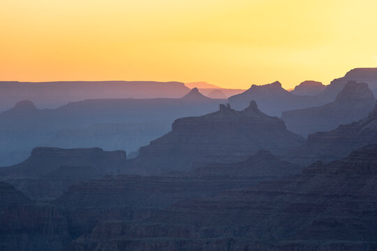 desert canyon sunrise in mountains Grand Canyon National Park
