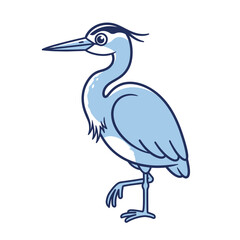 Obraz premium heron on the beach
