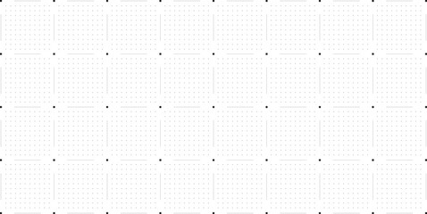 Black point grid texture on white background. FUI science grid backdrop. Math or technological notebook blank sheet.