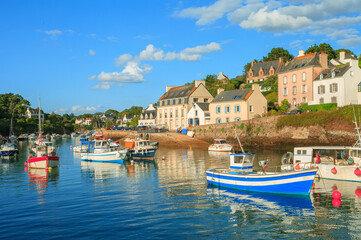 Fototapeta premium Port de Doëlan, Finistère, Bretagne 