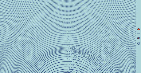 Wavy background. Ripple effect. Grid. Vector illustration for cover, card, postcard, poster, brochure or presentation.