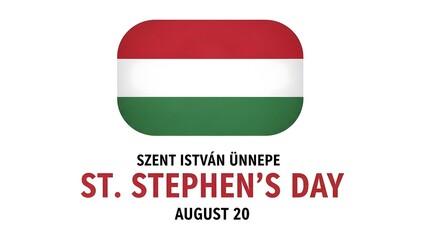 St stephens day august 20 hungarian national holiday flag icon
