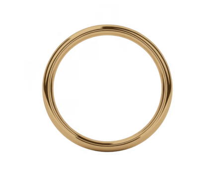 Gold circle with lines metal luxury isolated on a transparent background - Powered by Adobe