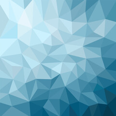 Abstract blue background. Low-poly triangular pattern in a modern style.