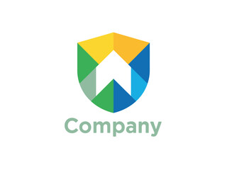 Colorful Geometric Company Logo Design
