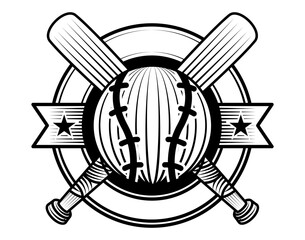 vintage bowling sport logo illustration featuring ball and pins with shield badge retro black and white tournament emblem