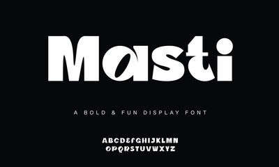 Minimal luxury font alphabet logo