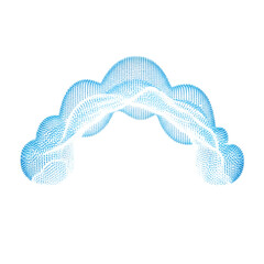 Dental retainer isolated on transparent background