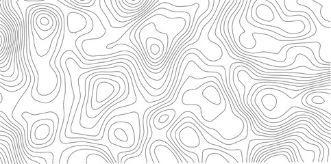 Abstract Topographic background. Geographic line map. Wavy pattern design. Paper texture imitation of a geographical map shades. Vector illustration.  © Manjur
