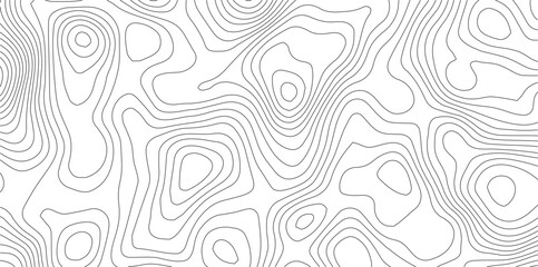 Abstract Topographic background. Geographic line map. Wavy pattern design. Paper texture imitation of a geographical map shades. Vector illustration.  © Manjur