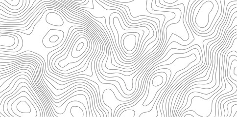 Abstract Topographic background. Geographic line map. Wavy pattern design. Paper texture imitation of a geographical map shades. Vector illustration.  © Manjur