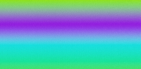 Abstract neon yellow wave on purple grainy noisy background mixed with green glow light modern banner layout