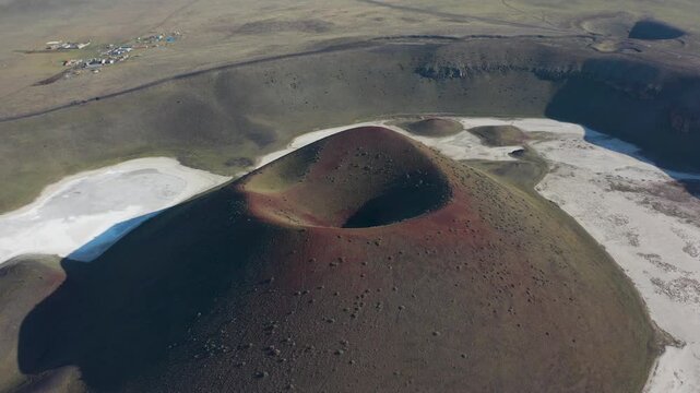 Aerial Video of Volcanic Meke Lake and Its Small Islands