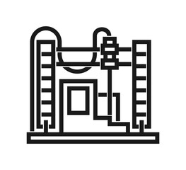 3D printer construction building future industry icon