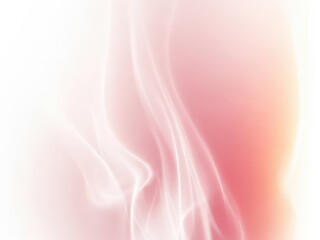 Soft pink and white abstract smoke or fog on isolated white background with gentle curves and gradients