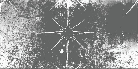 Old water mill in winter with snow and ice decoration illustration