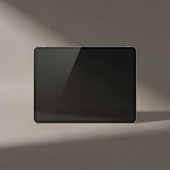 Modern Tablet Computer on Dark Background Display