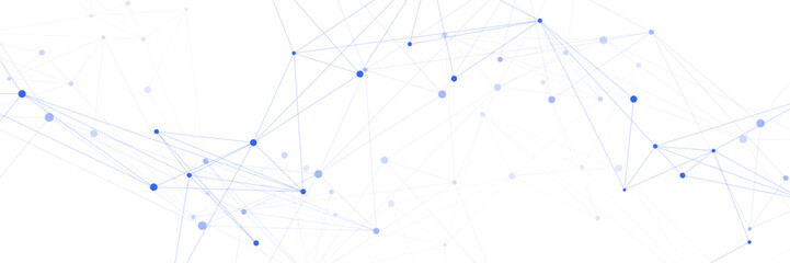 Abstract scientific research background with connecting dots and lines. Molecular structure and genetic engineering. Design for innovation technology, science and technology. Vector